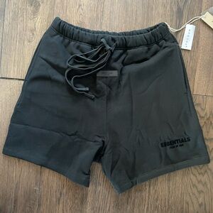 Fear of God Essentials Black Athletic Shorts